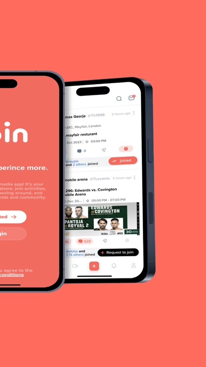 join -social, activity, events