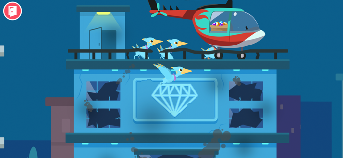 Dinosaur Police Car kids Games