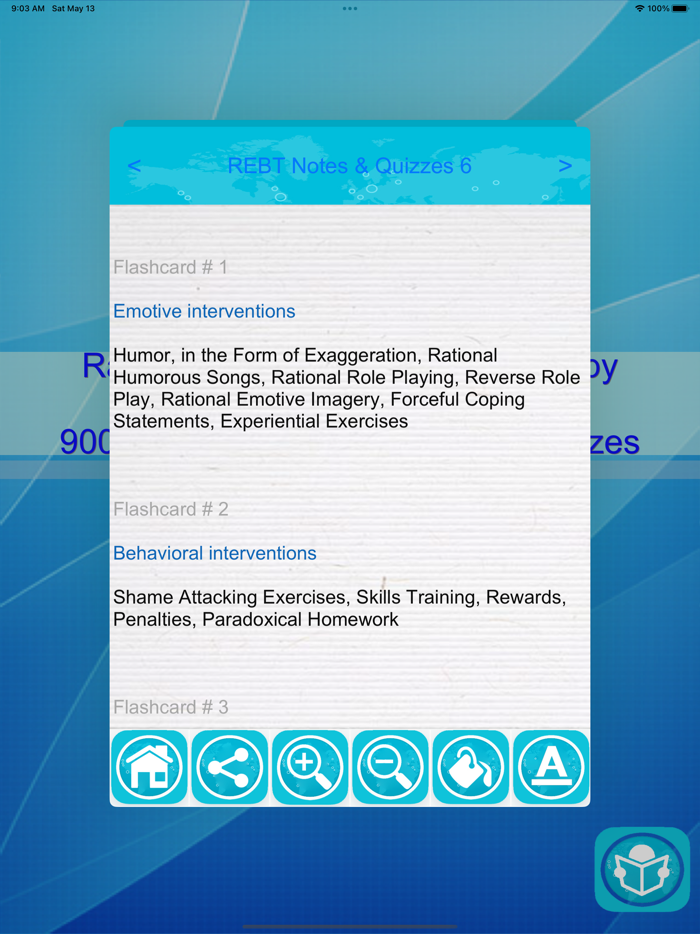 REBT Exam Review Notes and Quiz