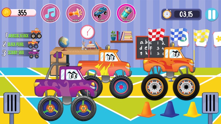 Monster Trucks Stunt Race Game