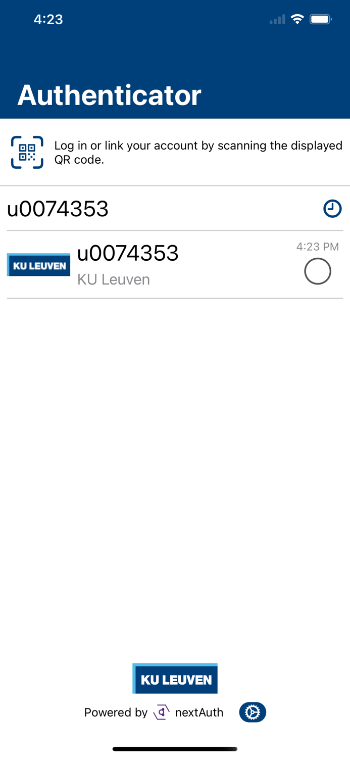 KU Leuven Authenticator