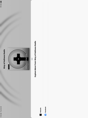 Way of Holiness Radio iPad screenshot 2 - Music app