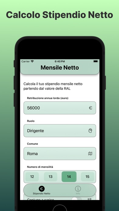 Calcolo Stipendio Netto Screenshot