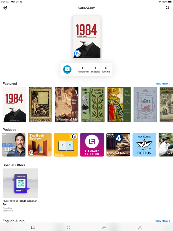Screenshot #4 pour AudioAZ - Audiobooks & Stories
