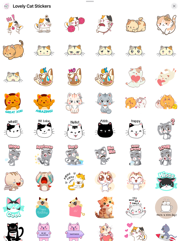 Screenshot #6 pour Lovely Cat - Animated Stickers