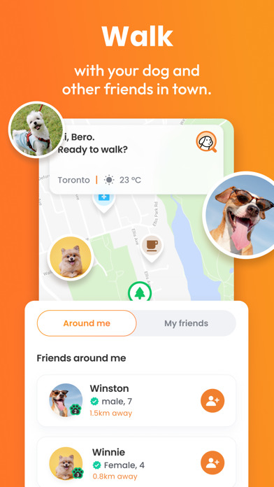 BERO - Dog Walking & Social Screenshot