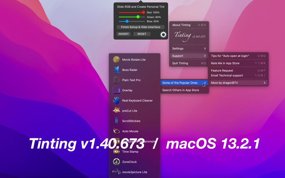 Tinting - v1.40 - (macOS)