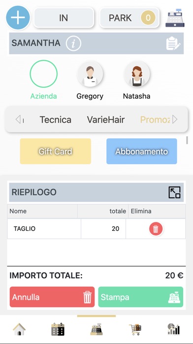 Salon Assistant Software Screenshot
