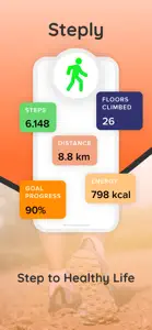 Steply: Step Counter & Tracker screenshot #2 for iPhone