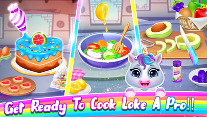 Cute Chef Unicorn Cook Recipes Screenshot