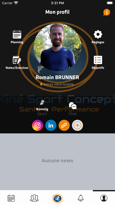 KSC-Kiné Sport Concept Screenshot
