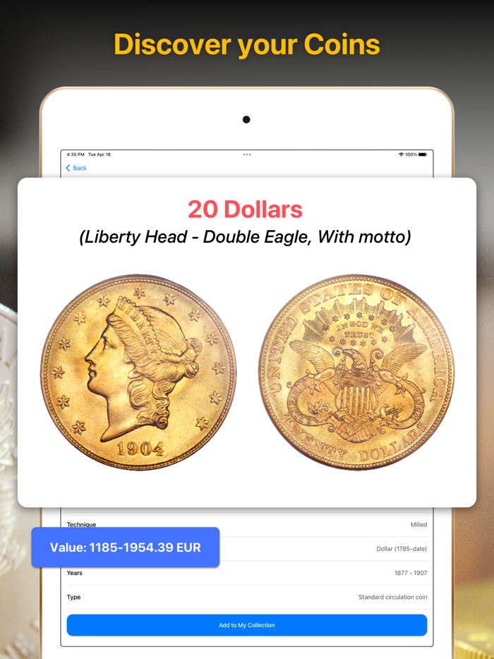 Coin Value Identifier Scanner