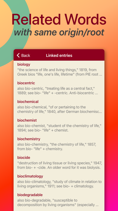 Etymonline English Dictionary Screenshot