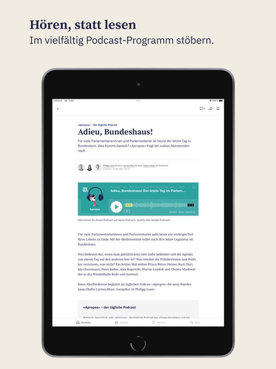 Der Landbote - Tablet screenshot-5