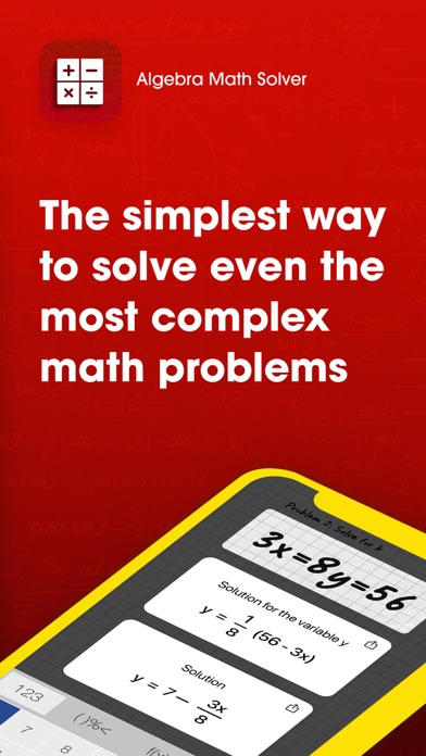 Screenshot #1 pour Algebra Math Solver