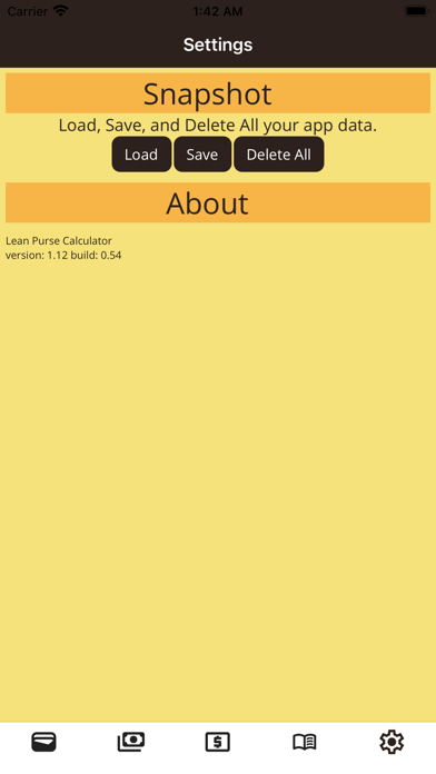 Lean Purse Calculator Screenshot