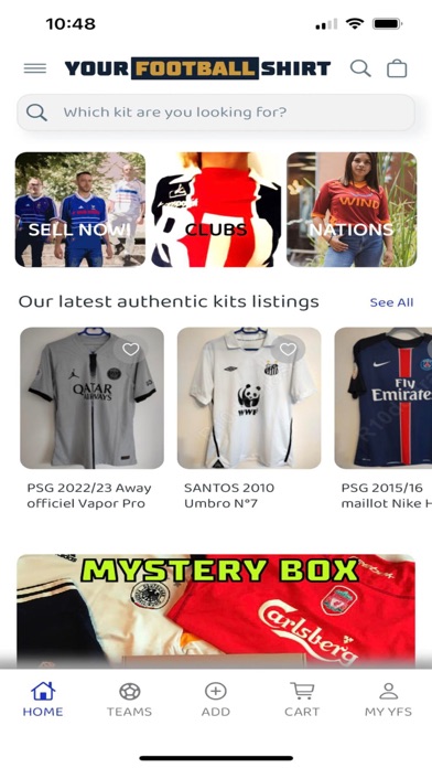 Your Football Shirt Screenshot
