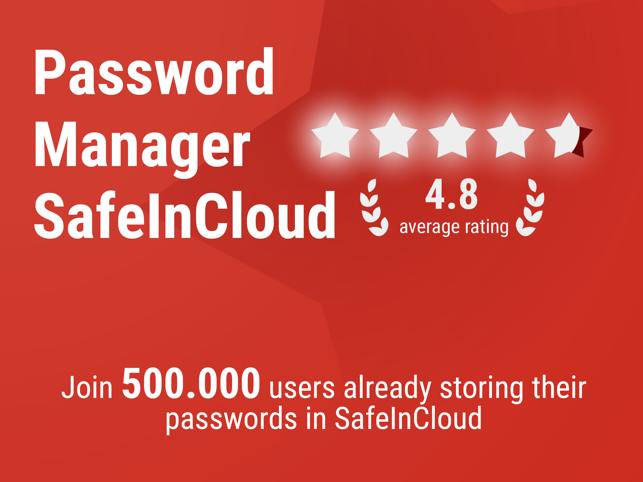 لقطة شاشة لـ Password Keep SafeInCloud 1