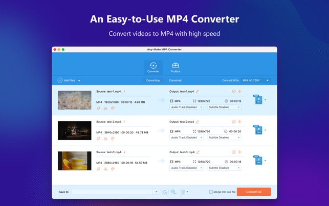 Any-Make MP4 Converter on the Mac App Store