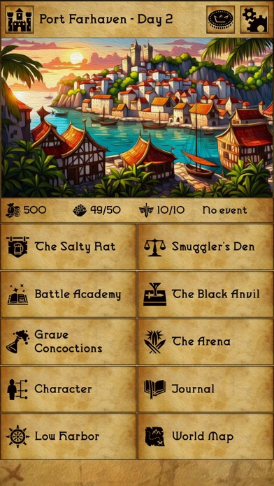 Grim Tides - Old School RPG Screenshot