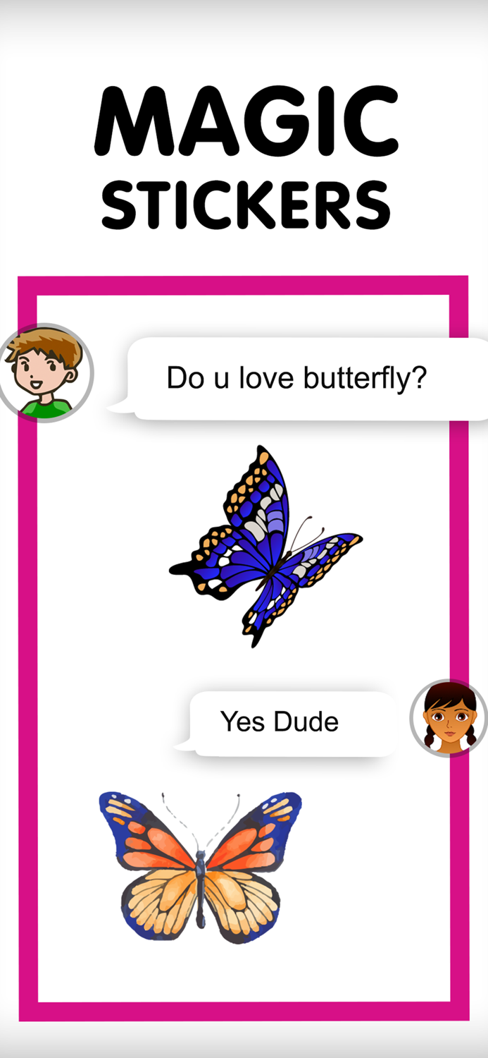 Butterfly Loving Stickers