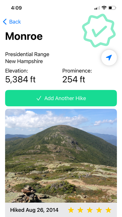 White Mountain 4000ft Tracker Screenshot