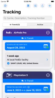 deliveries tracker iphone screenshot 1