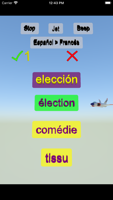 Egitir Español Francés palabra Screenshot