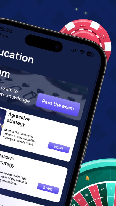 Poker & Blackjack - education Screenshot