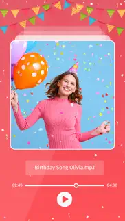 birthday name song video maker iphone screenshot 2