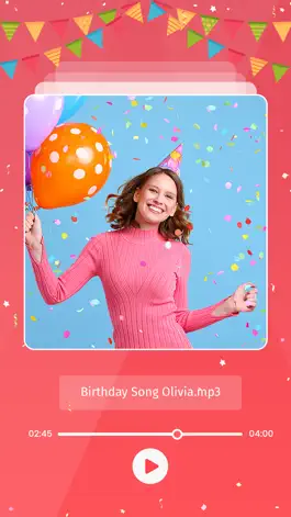 Game screenshot Birthday Name Song Video Maker apk