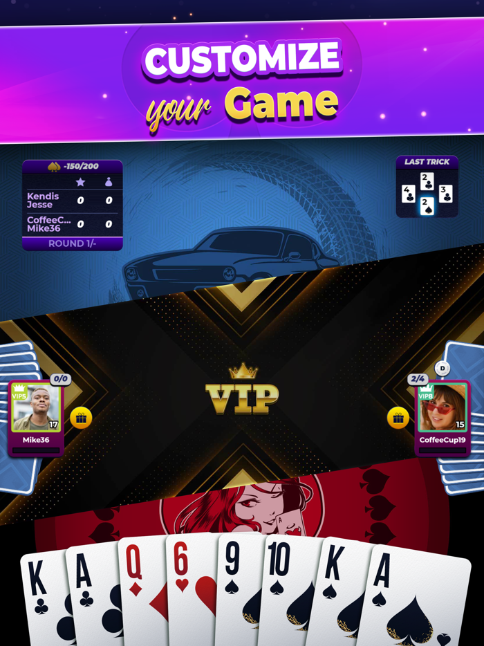VIP Spades - Online Card Game