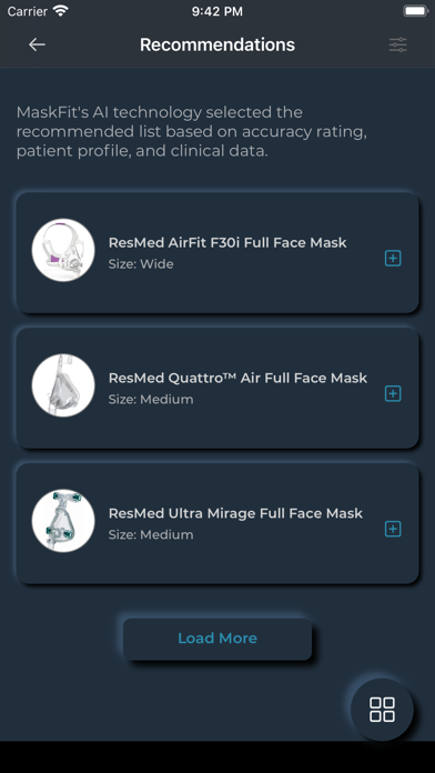 Screenshot #1 pour MaskFit AR