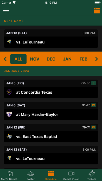 UT Dallas Athletics Screenshot