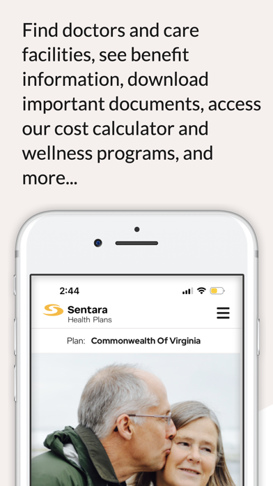 Sentara Health Plans Screenshot
