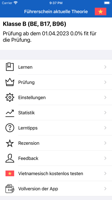 Führerschein VN-DE Screenshot