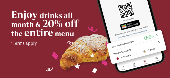 Pret A Manger Coffee and Food