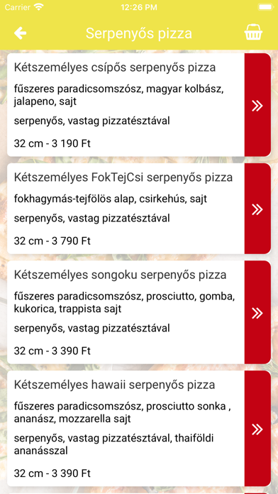 Milans Pizza Screenshot