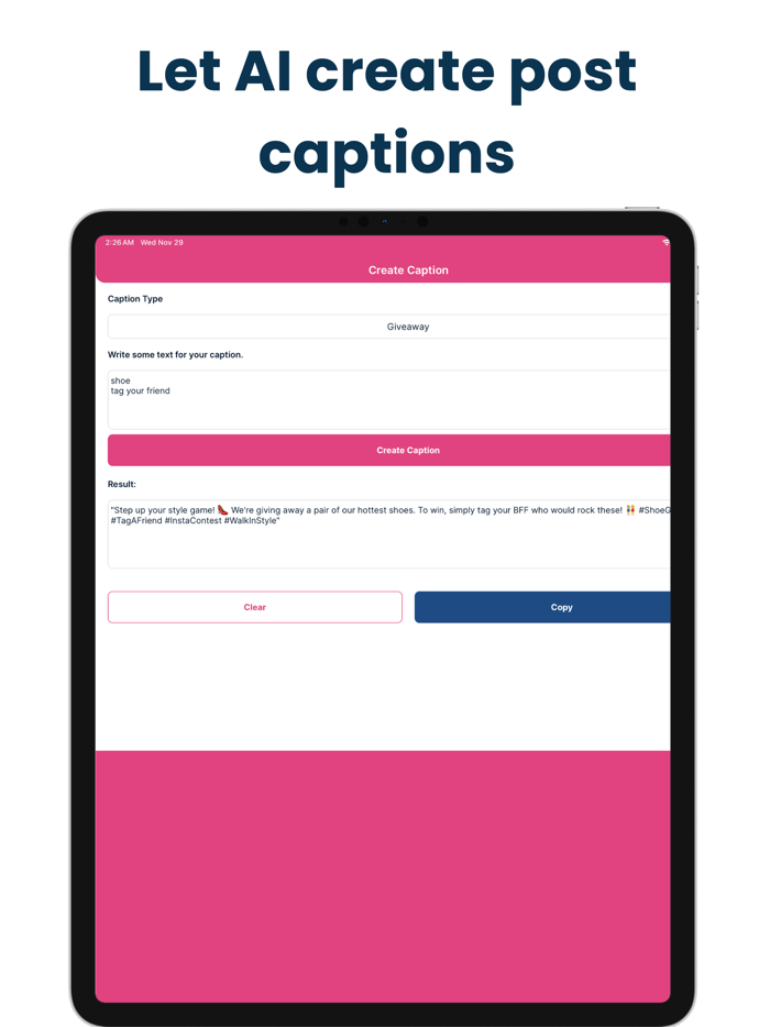Jet Giveaway for Instagram