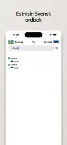 Estnisk-Svensk ordbok screenshot #1 for iPhone