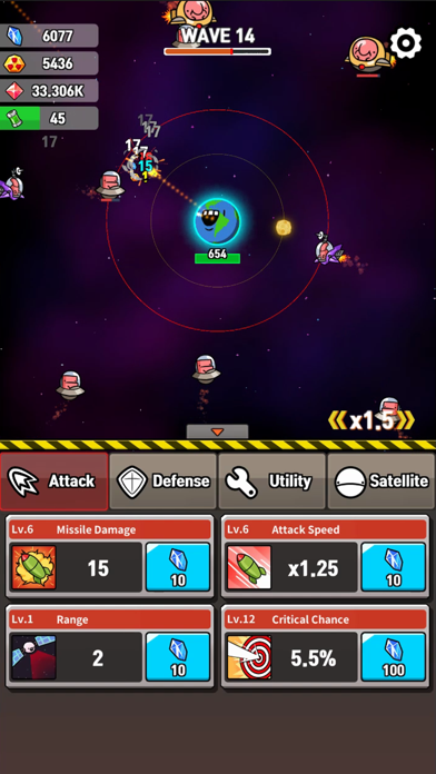 Earth Defense : Idle Simulator Screenshot