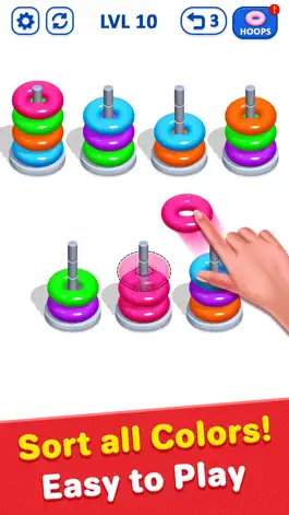 Game screenshot Hoop Stack Puzzle - Sort Color mod apk