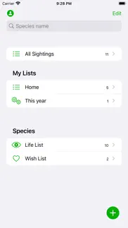 life list by natureguides iphone screenshot 1