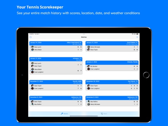 MatchTrack Tennis Score Keeperのおすすめ画像1
