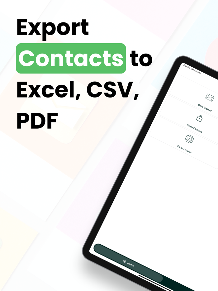 Export Contacts to CSV Excel