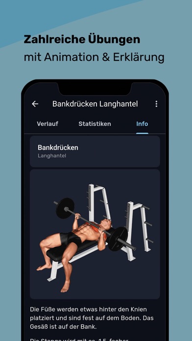 Fitep Muskelaufbau Fitnessplan Screenshot