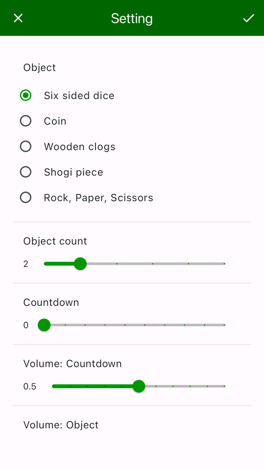 #6. Dice. Coin. Wooden clogs. (iOS) 由: akira ohmachi