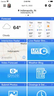 wthr live doppler 13 weather iphone screenshot 2