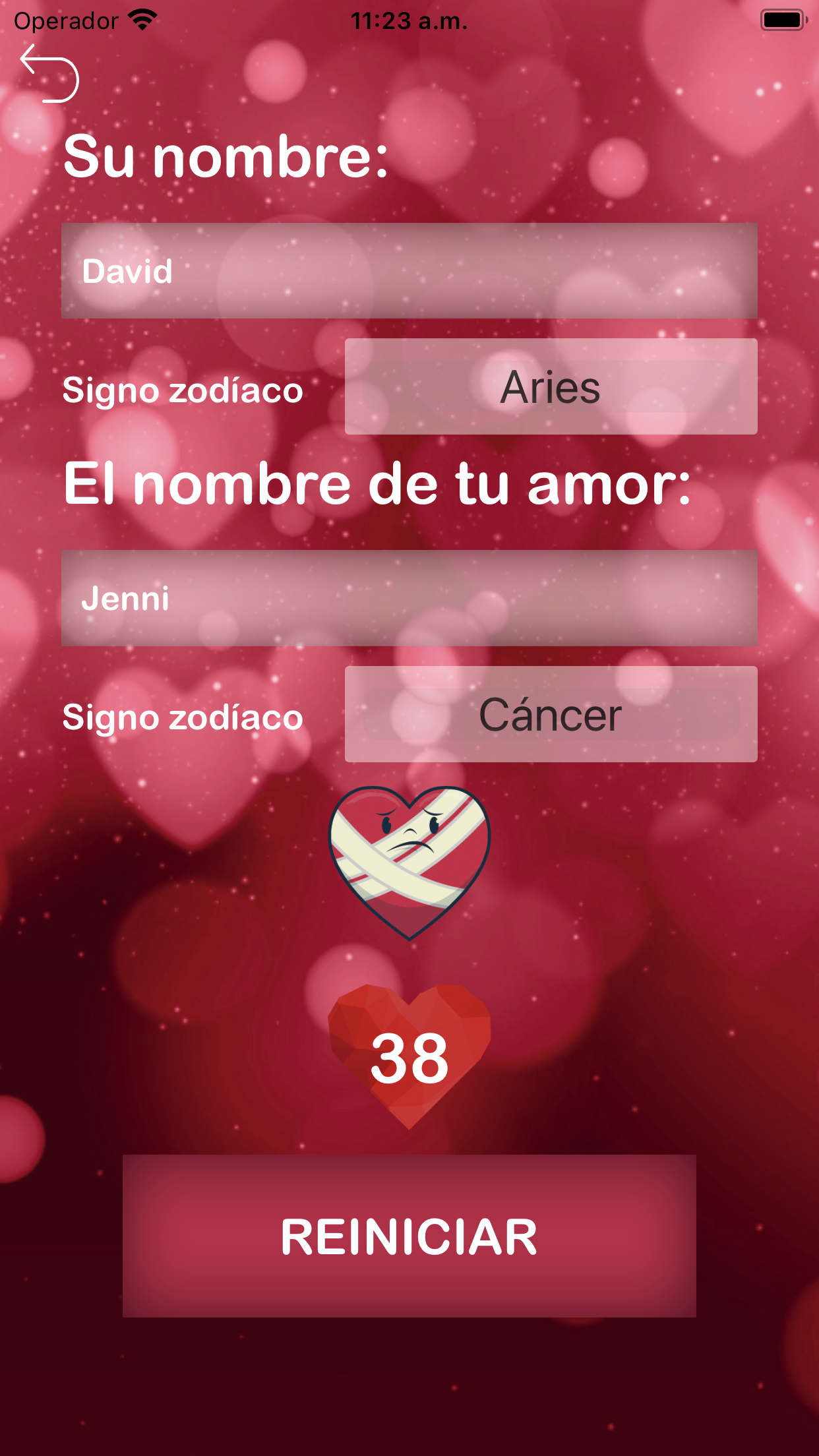 Calculadora amor compatibles
