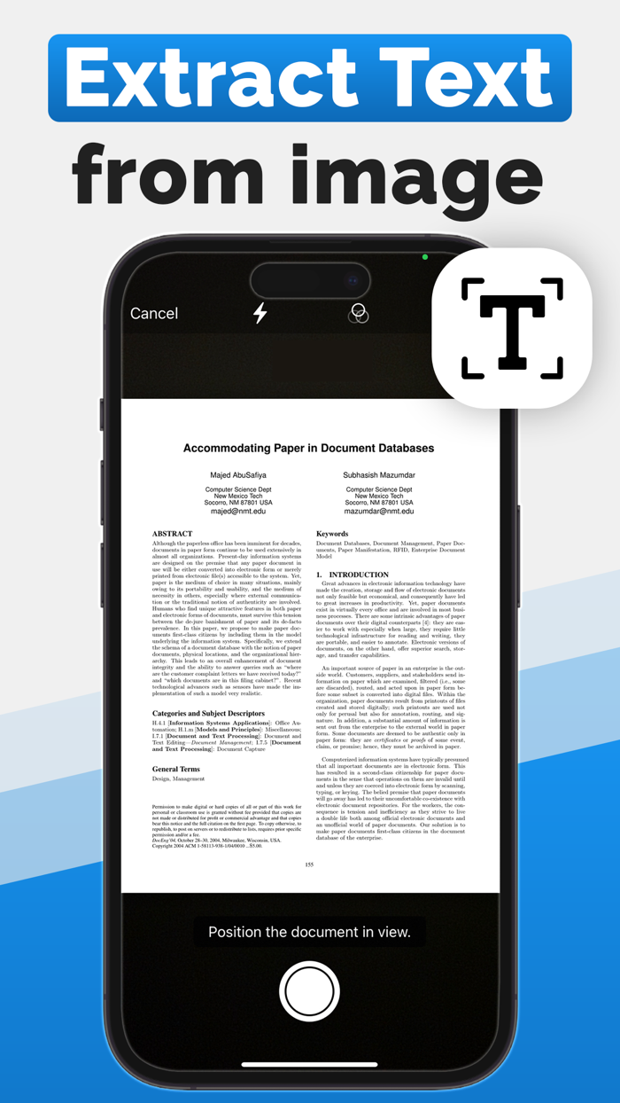 OCR Text Scanner  IMG to TEXT